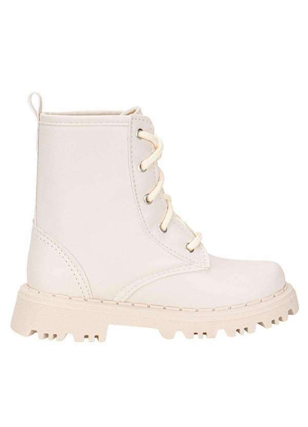 Nilqi - Bota Infantil Coturno Bag Nilqi - 1500 - Branco/Off 5