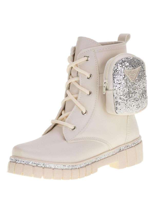 Nilqi - Bota Infantil Coturno Bag Nilqi 15106 - Marfim