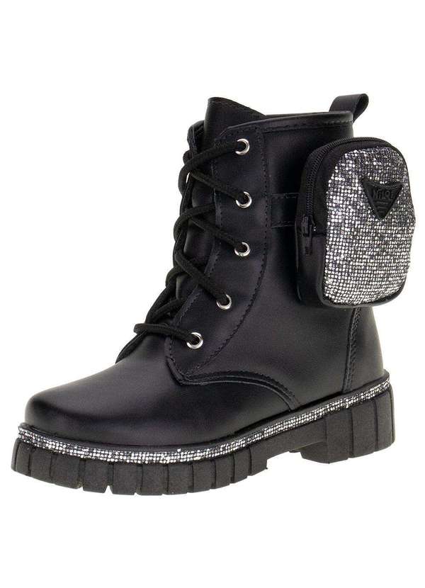 Nilqi - Bota Infantil Coturno Bag Nilqi 15106 - Preto