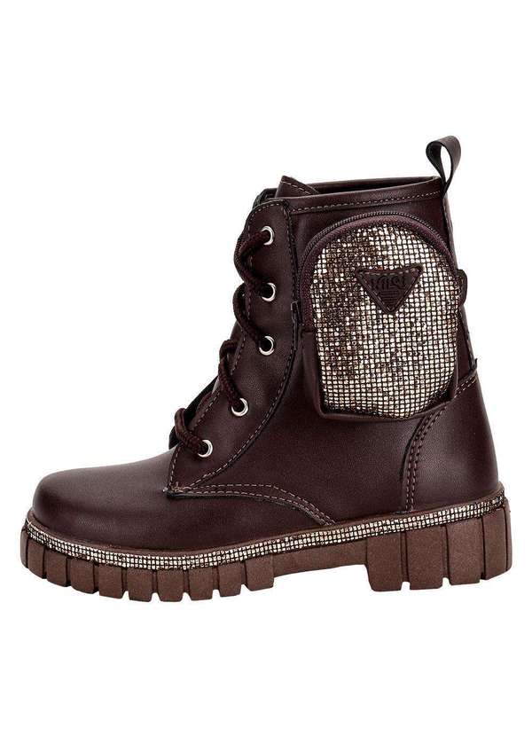 Nilqi - Bota Infantil Coturno Bag Nilqi 15106 - Café 2