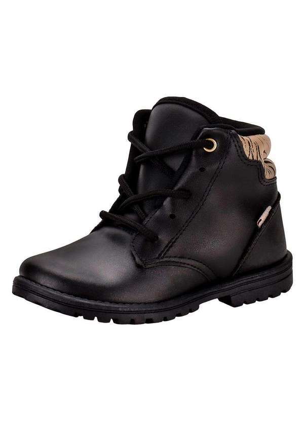 Kidy - Bota Infantil Coturno Fashion Baby Kidy 0840091 - Preto