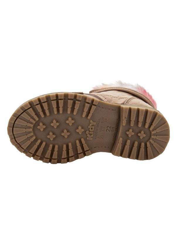 Kidy - Bota Infantil Coturno Fashion Kidy 0840086 - Bege/Rosa 4