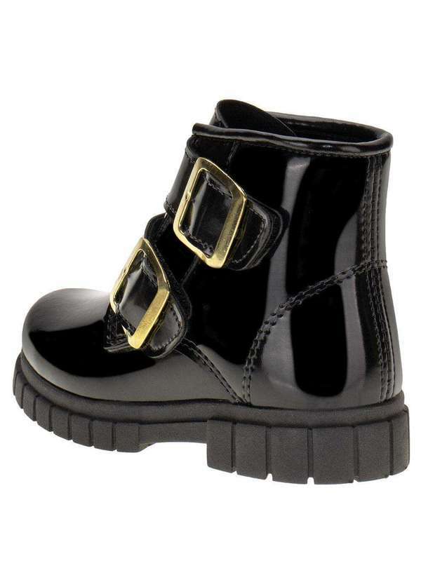 Fuffy - Bota Infantil Coturno Fuffy 13525 - Verniz/Preto 3