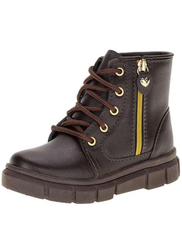 Lily Kids - Bota Infantil Coturno Lily Kids 16030 - Café