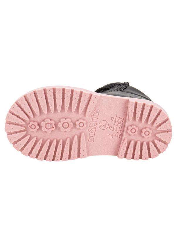 Molekinha - Bota Infantil Coturno Molekinha 2126528 - Preto/Rosa 4