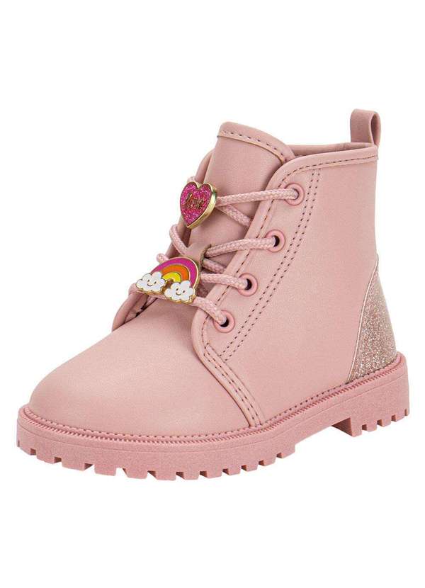 Molekinha - Bota Infantil Coturno Molekinha 2126529 Rosa
