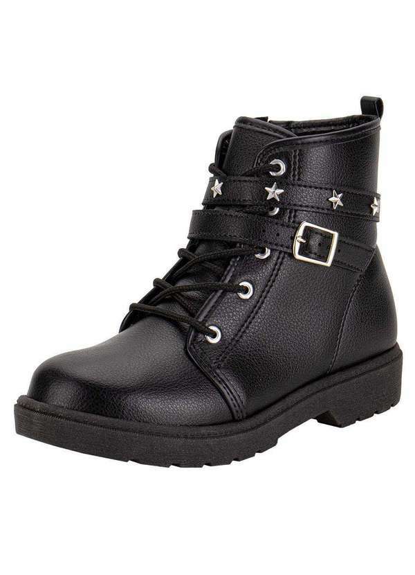 Molekinha - Bota Infantil Coturno Molekinha 2164140 - Preto