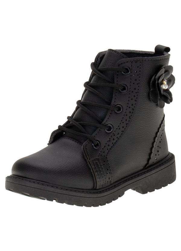 Orto Baby - Bota Infantil Coturno Ortobaby 6225 - Preto