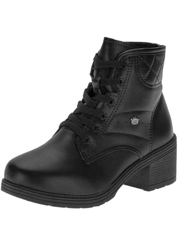 Pink Cats - Bota Infantil Coturno Pink Cats V4101 - Preto