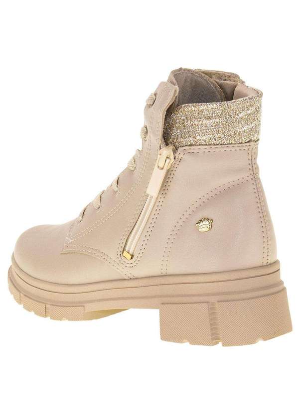 Pink Cats - Bota Infantil Coturno Pink Cats V4281 - Marfim 3