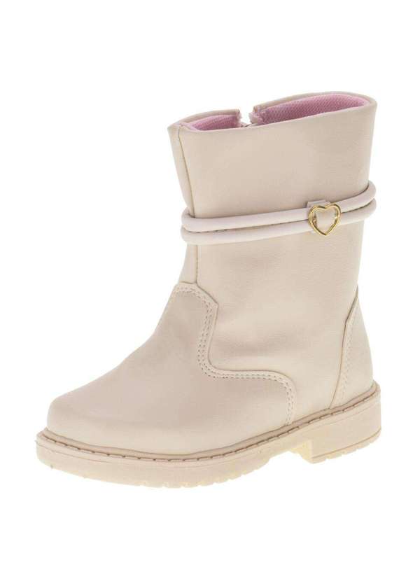 Doce Menina - Bota Infantil Doce Menina 1506 - Marfim