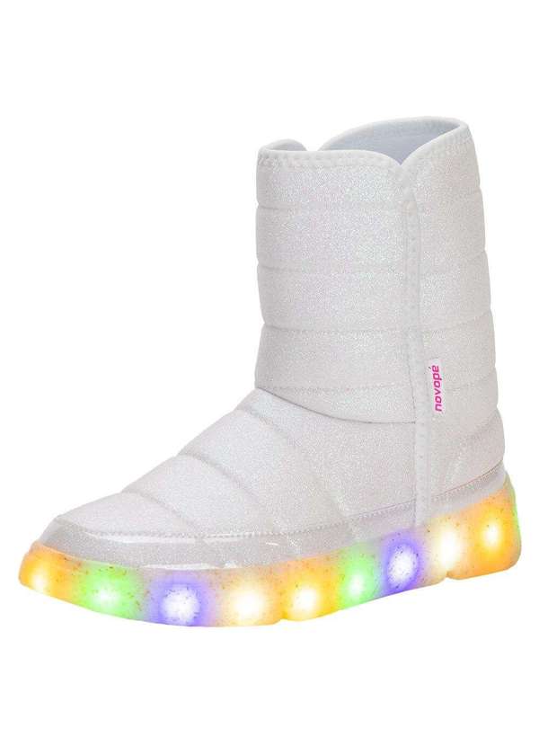 Novopé - Bota Infantil Feminina Led Novopé - 50001385 - Branco