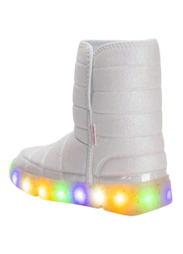 Novopé - Bota Infantil Feminina Led Novopé - 50001385 - Branco 3
