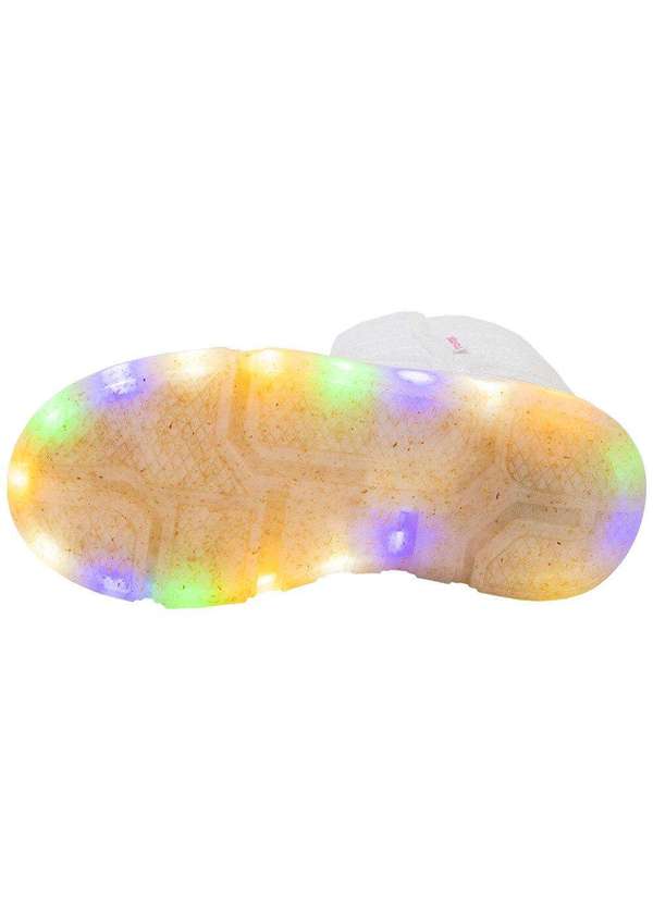 Novopé - Bota Infantil Feminina Led Novopé - 50001385 - Branco 4