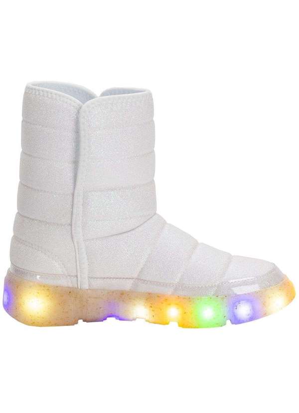 Novopé - Bota Infantil Feminina Led Novopé - 50001385 - Branco 5