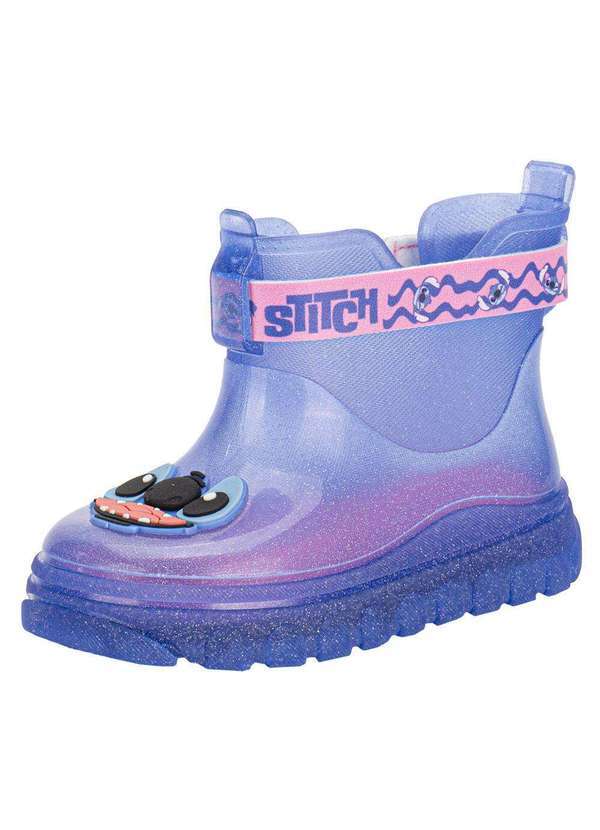Grendene Kids - Galocha Infantil Rain Colorful Disney Grendene Kids 23261 - Azul/Rosa