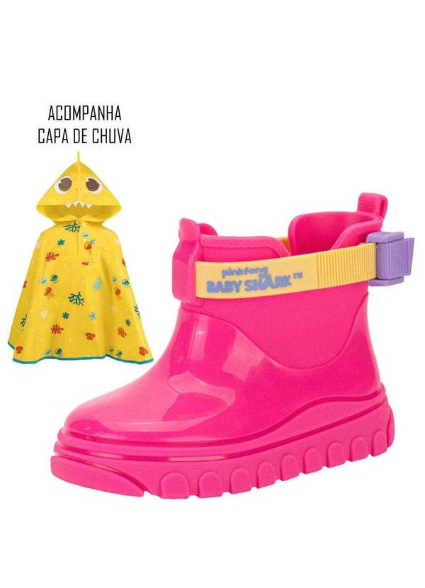 Grendene Kids - Kit Galocha Baby Shark e Capa de Chuva Grendene Kids 23068 - Pink