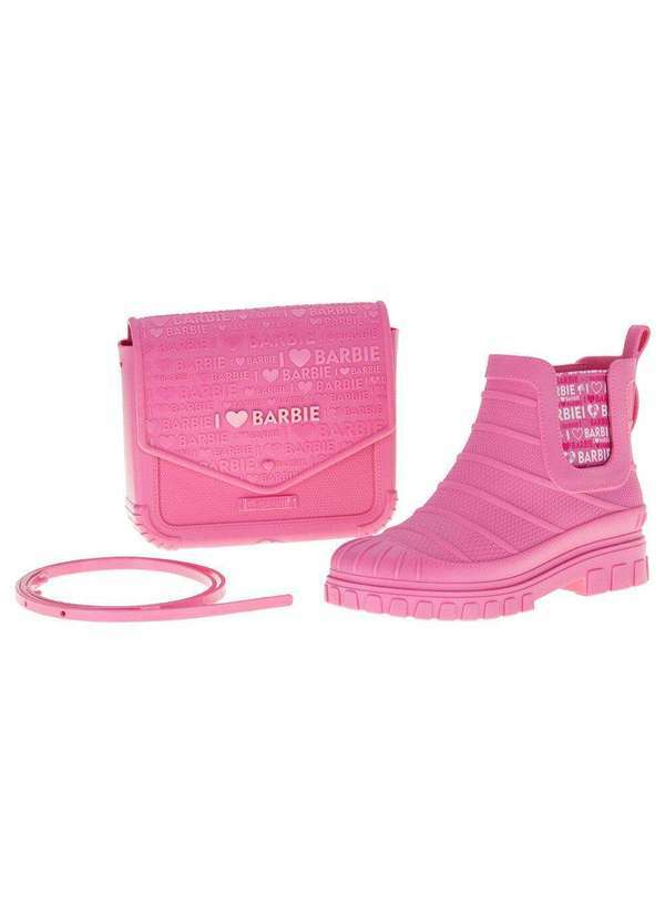 Grendene Kids - Kit Galocha Barbie Love Bag Promo Grendene Kids 22918 - Rosa