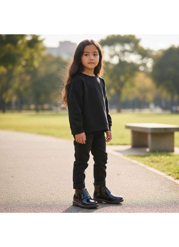 Melissa - Mini Melissa Chelsea Boot Infantil 32835 Preto/Café 2