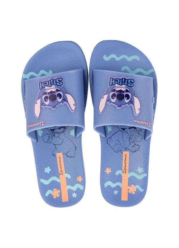 Ipanema - Chinelo Feminino Slide Disney Stitch Ipanema 27366 - Azul