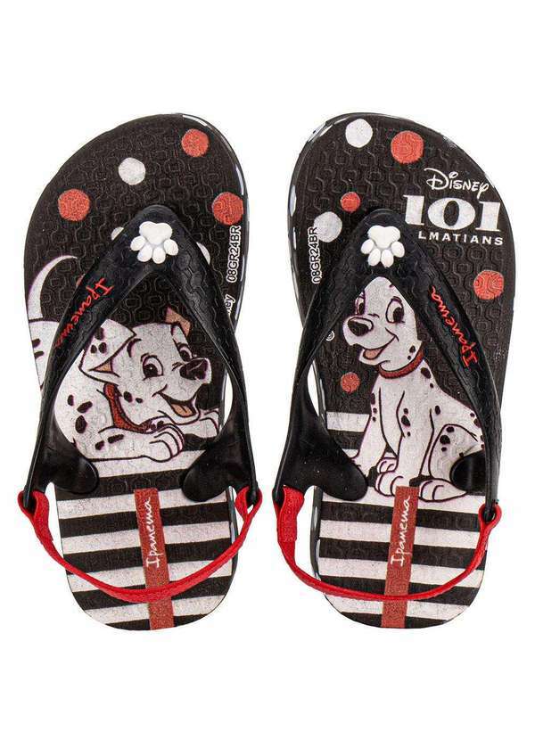 Ipanema - Chinelo Infantil Baby Disney Joy Ipanema 27323 Preto/Vermelho