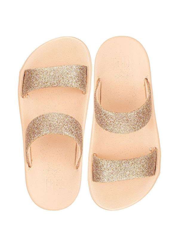 Grendene Kids - Chinelo Infantil Slide Bestie Grendene Kids 19207 Ouro/Rosado