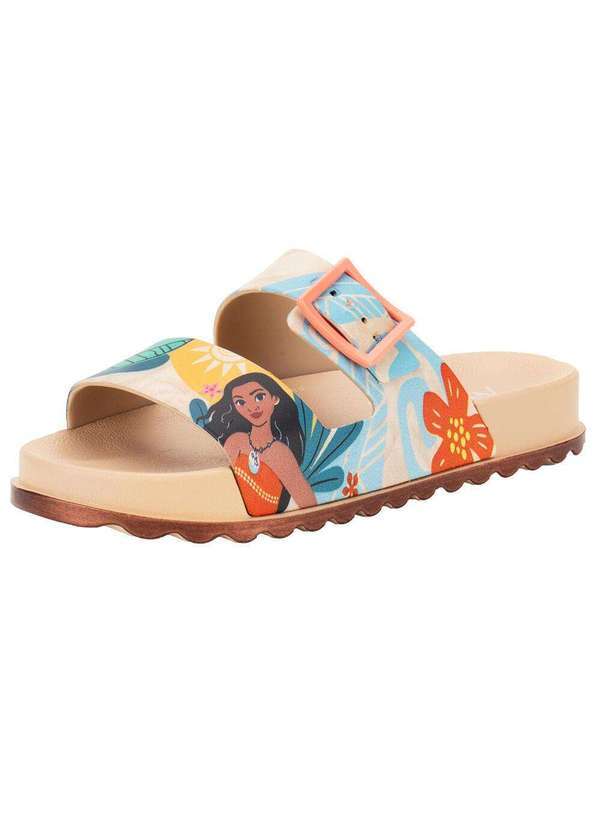 Zaxy - Chinelo Infantil Slide Disney Summer Ii Grendene Kids 23288 - Bege/Azul