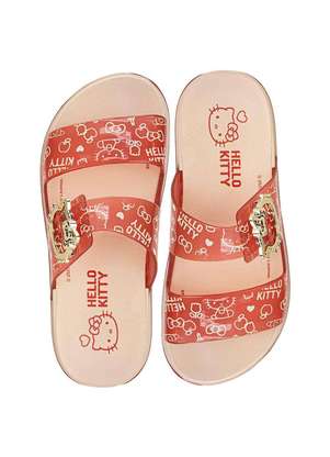 Chinelo Infantil Slide Hello Kitty Summer Grendene Kids 23280 - GRENDENE KIDS