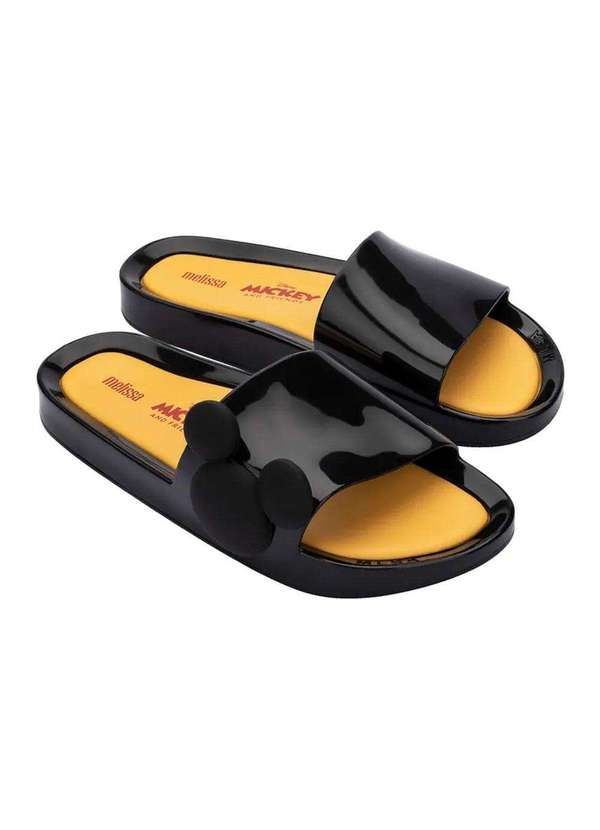 Melissa - Mini Melissa Beach Slide Mickey And Friends Iv Infantil 33760 - Preto/Amarelo