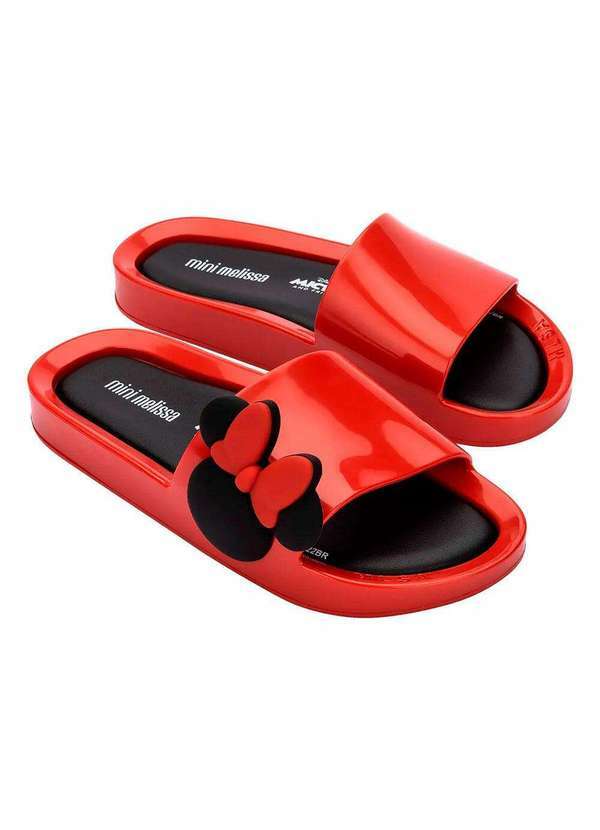 Melissa - Mini Melissa Beach Slide Mickey And Friends Iv Infantil 33760 - Vermelho/Preto 1