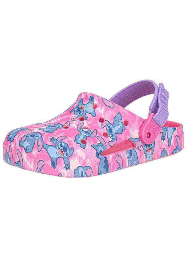 Grendene Kids - Clog Infantil Disney Stitch Fun Print Grendene Kids 23178 Rosa/Lilás 1