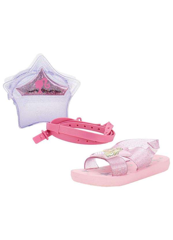 Grendene Kids - Kit Sandália Barbie Popstar  Bag Grendene Kids 23270 Rosa