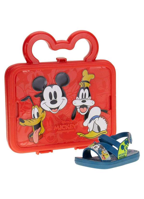 Grendene Kids - Kit Sandália Disney e Maleta Divertida Grendene Kids 22998 - Azul