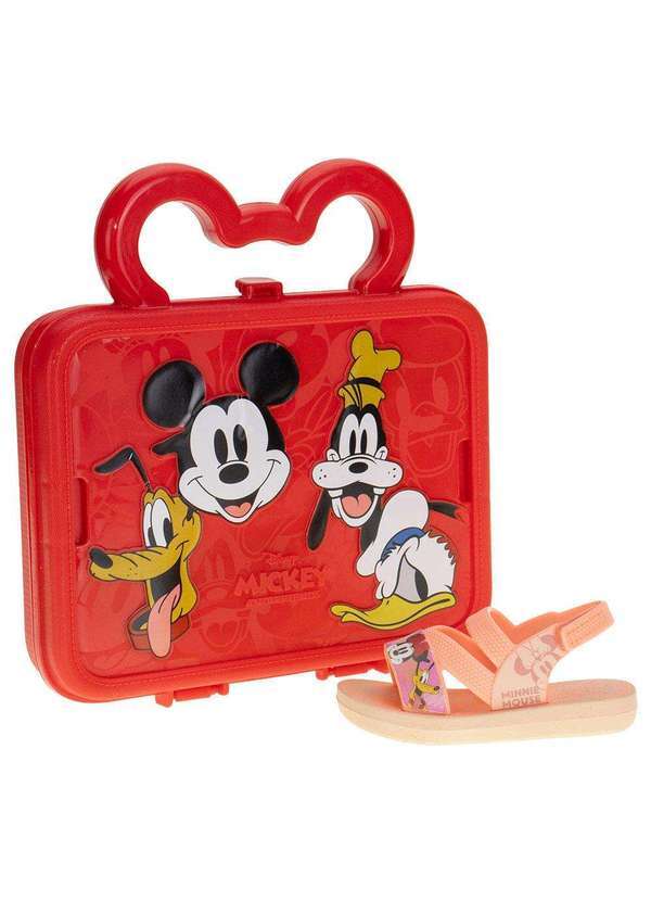 Grendene Kids - Kit Sandália Disney e Maleta Divertida Grendene Kids 22998 - Coral 2
