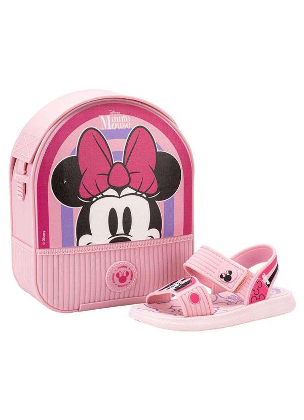 Grendene Kids Kit Sandália Infantil Baby Mochila Disney Grendene Kids  23078 Rosa