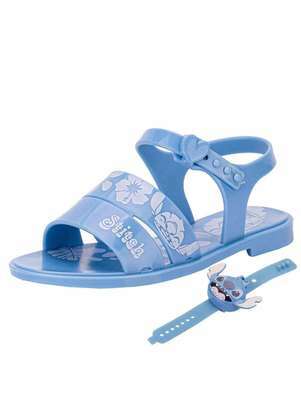 Grendene Kids - Kit Sandalia Infantil Disney e Relógio Stitch Time Grendene - GRENDENE KIDS