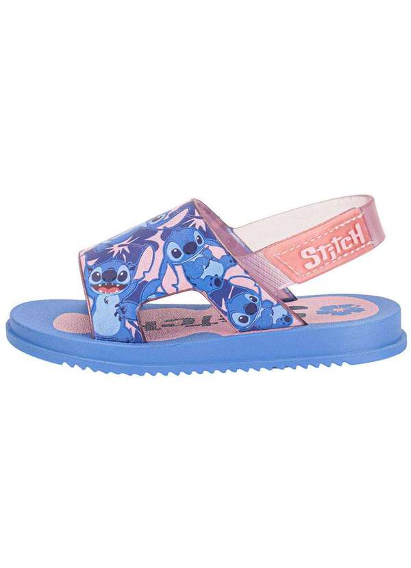 Grendene Kids - Kit Sandália Infantil Stitch  Maleta Disney Grendene Kids Azul/Rosa 2