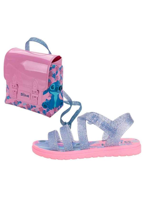 Grendene Kids - Kit Sandália Infantil Sweet Bag Disney Grendene Kids 23247 - Azul/Rosa 2