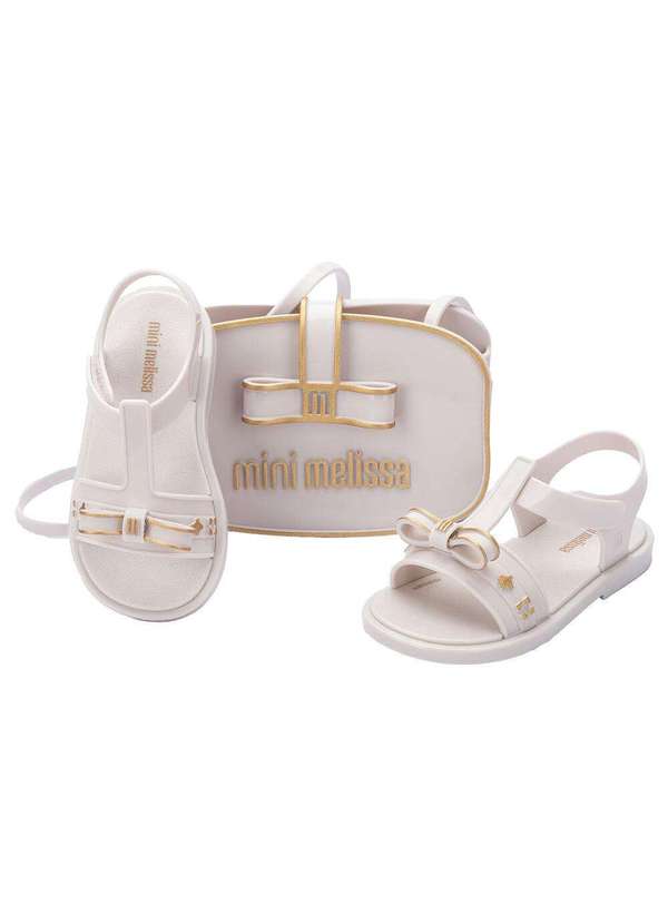 Melissa - Mini Melissa  Bolsa Charming Baby 36020 - Branco/Dourado 01