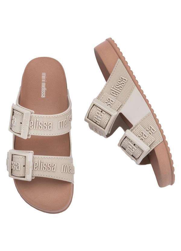 Melissa - Mini Melissa Cozy Slide M-Lover Infantil 37576 Café/Bege 2