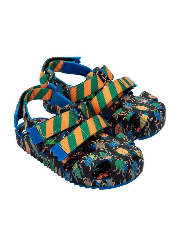 Melissa - Mini Melissa Ioiô Fábula Baby 33768 - Preto/Azul