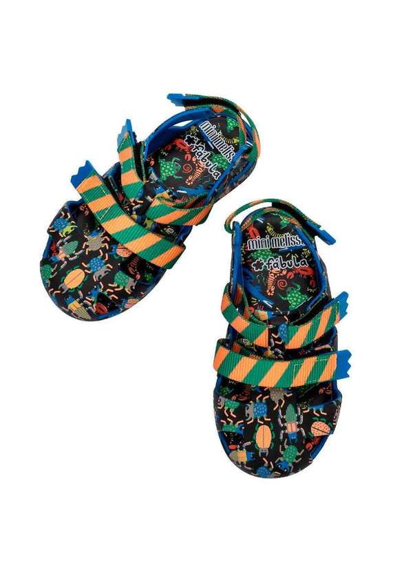 Melissa - Mini Melissa Ioiô  Fábula Baby 33768 - Preto/Azul 5