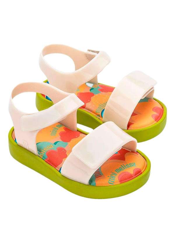 Melissa - Mini Melissa Jump Print Baby 33663 - Bege/Verde