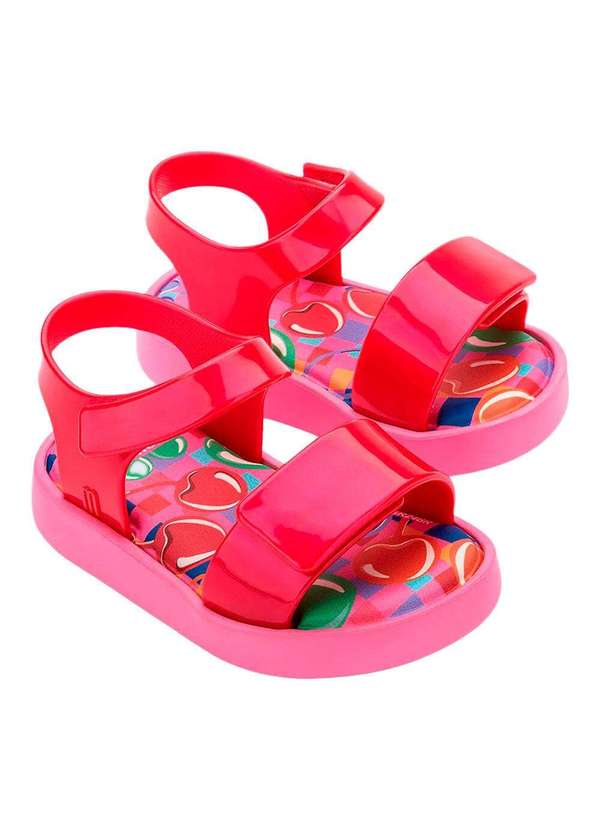 Melissa - Mini Melissa Jump Print Baby 33663 - Vermelho/Rosa