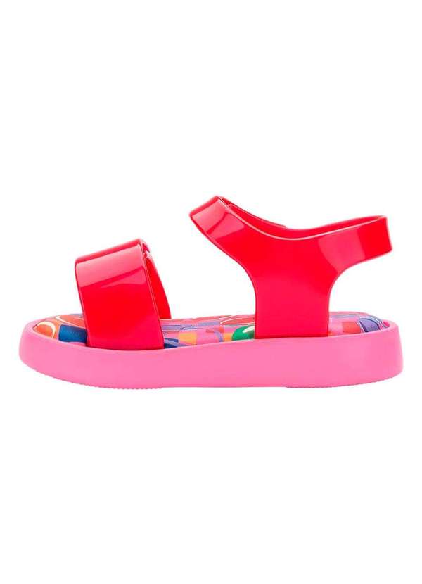 Melissa - Mini Melissa Jump Print Baby 33663 - Vermelho/Rosa 3