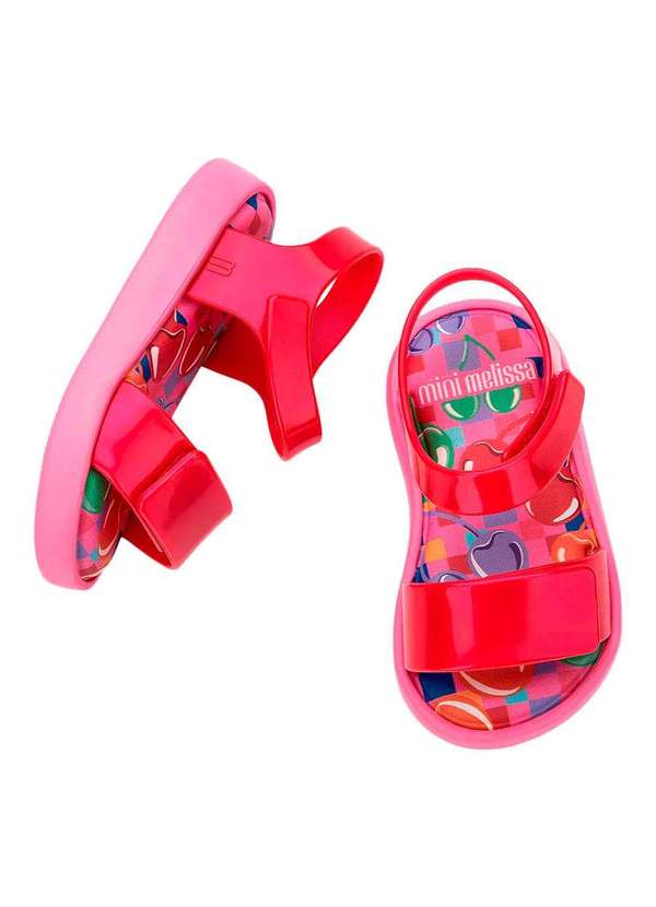 Melissa - Mini Melissa Jump Print Baby 33663 - Vermelho/Rosa 5