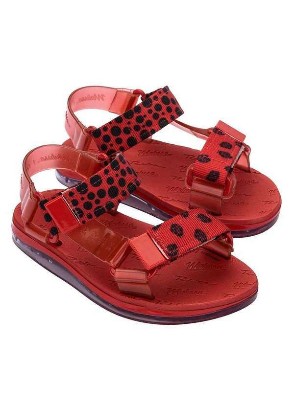 Melissa - Mini Melissa Papete Rider Bugs Infantil 33765 - Vermelho