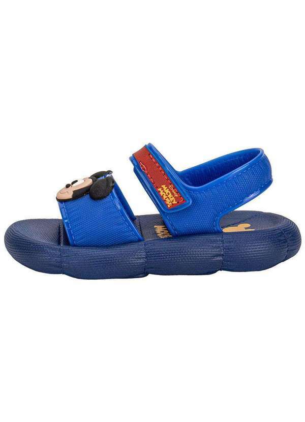 Grendene Kids - Sandália Infantil Baby Disney Pump Puff Grendene Kids 23377 Azul/Vermelho 2