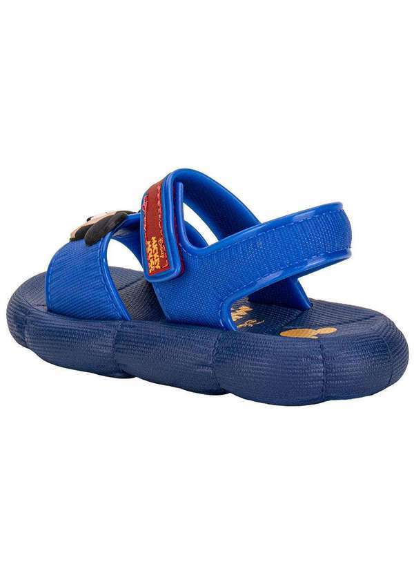 Grendene Kids - Sandália Infantil Baby Disney Pump Puff Grendene Kids 23377 Azul/Vermelho 3