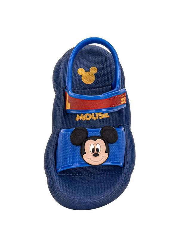 Grendene Kids - Sandália Infantil Baby Disney Pump Puff Grendene Kids 23377 Azul/Vermelho 5